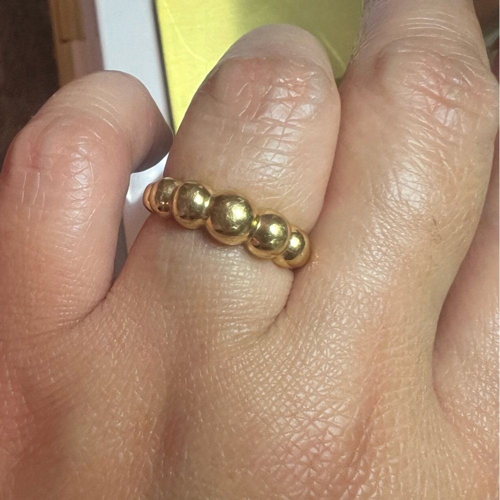 18K Gold Bubble Ring